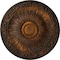 Ekena Millwork Lunel Ceiling Medallion (Fits Canopies up to 3 3/4"), Hand-Painted Rust, 20 1/4"OD x 1 1/2"P CM20LURUS - alternate 1